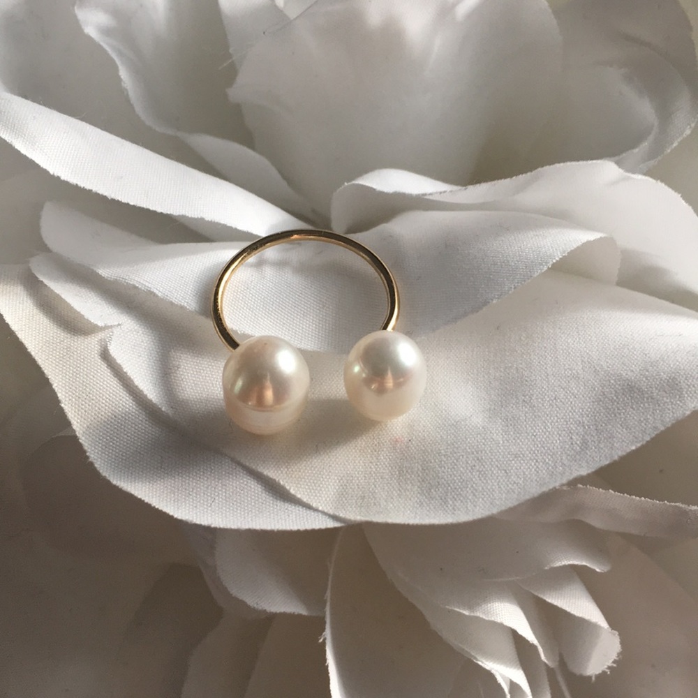 ERTH 14k Freshwater Pearl Ring